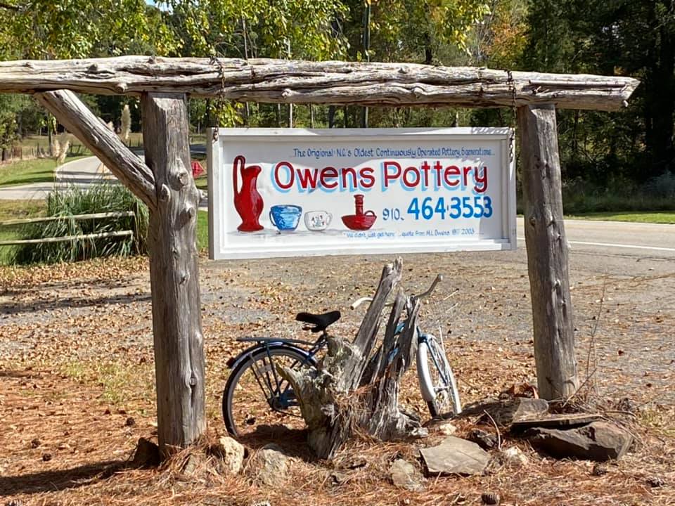 Original Owens Pottery road sign